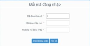 Đăng ký dự thi tốt nghiệp THPT, đổi mật khẩu